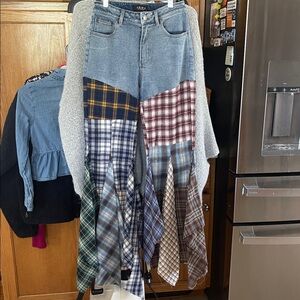 Patchwork Blue Jeans